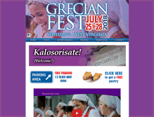 Tablet Screenshot of grecianfest.com